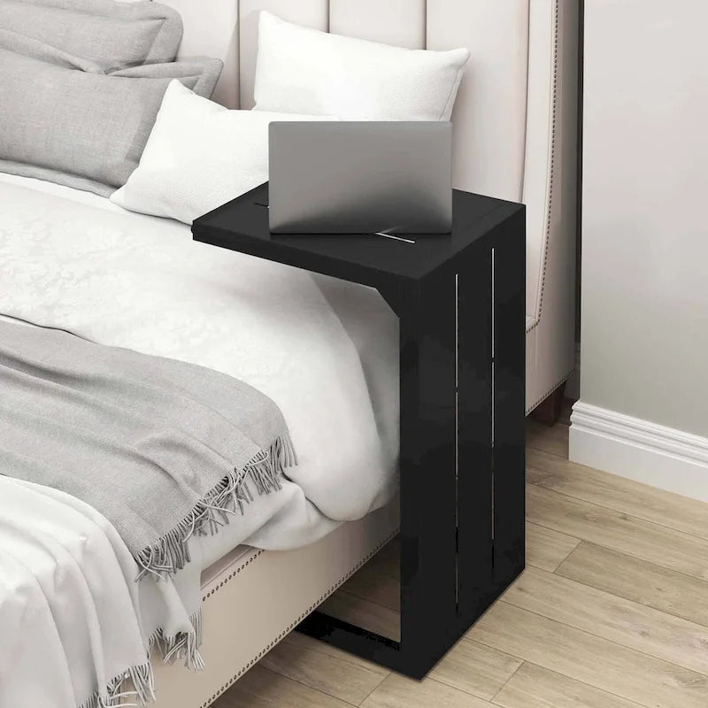 1/2 PCS C-Shaped End Table with Adjustable Foot Pads 2-In-1