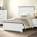 Althea Modern Farmhouse Pinewood Panel Bed