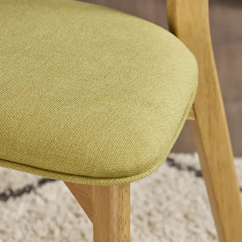 Abrielle Mid-Century Modern Fabric Dining Chair - N/A