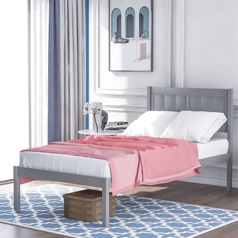  Wood Twin Platform Bed