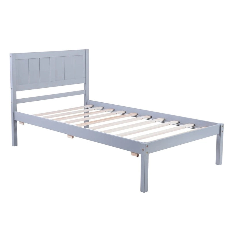 Wood Twin Platform Bed