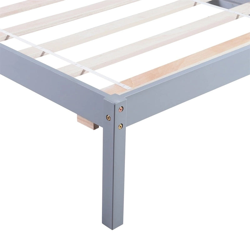 Wood Twin Platform Bed