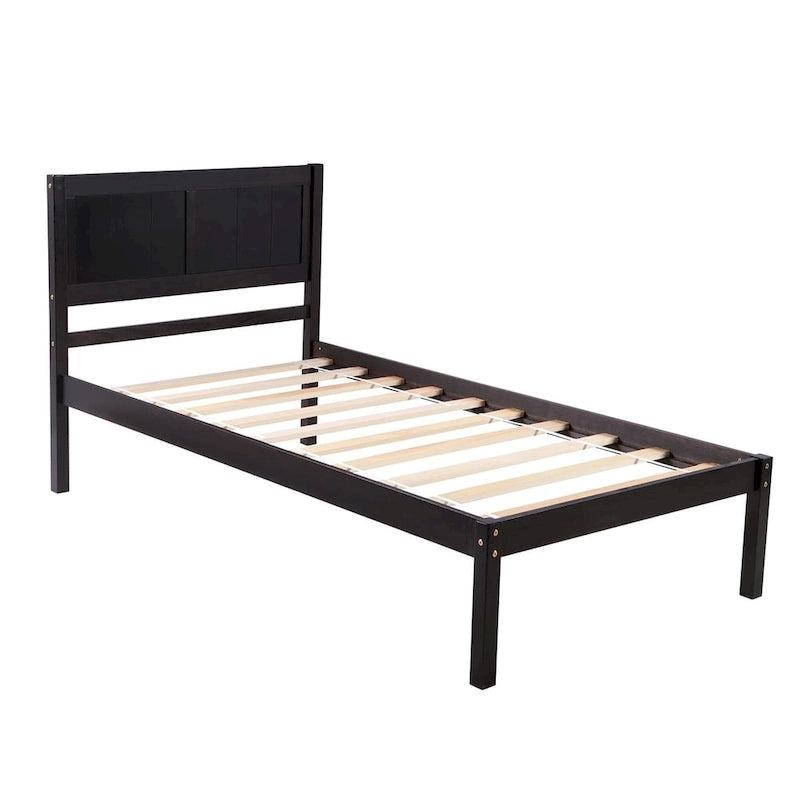 Wood Twin Platform Bed