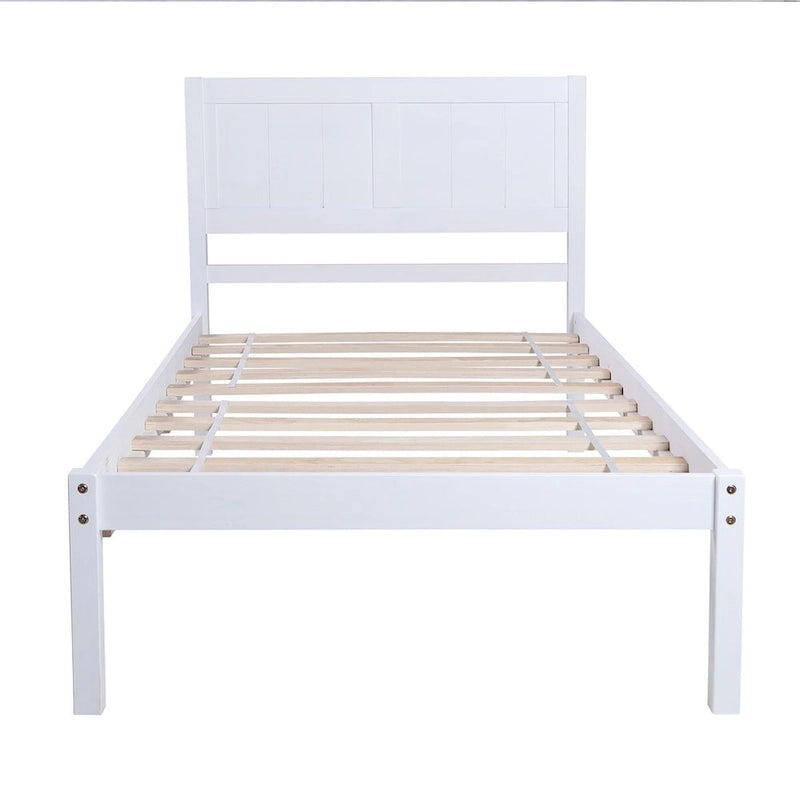 Wood Twin Platform Bed