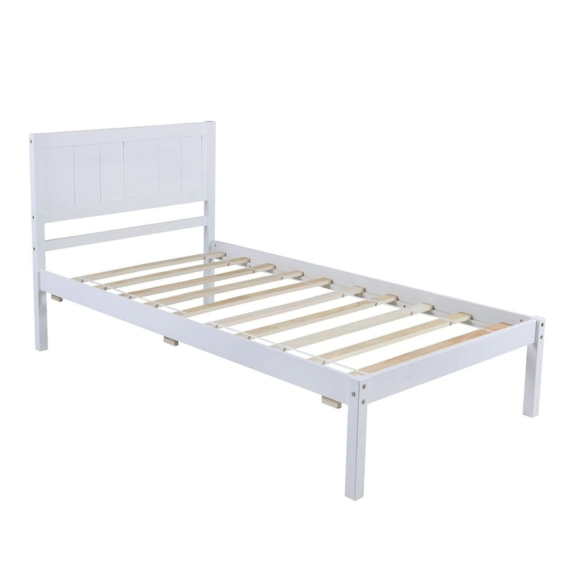 Wood Twin Platform Bed