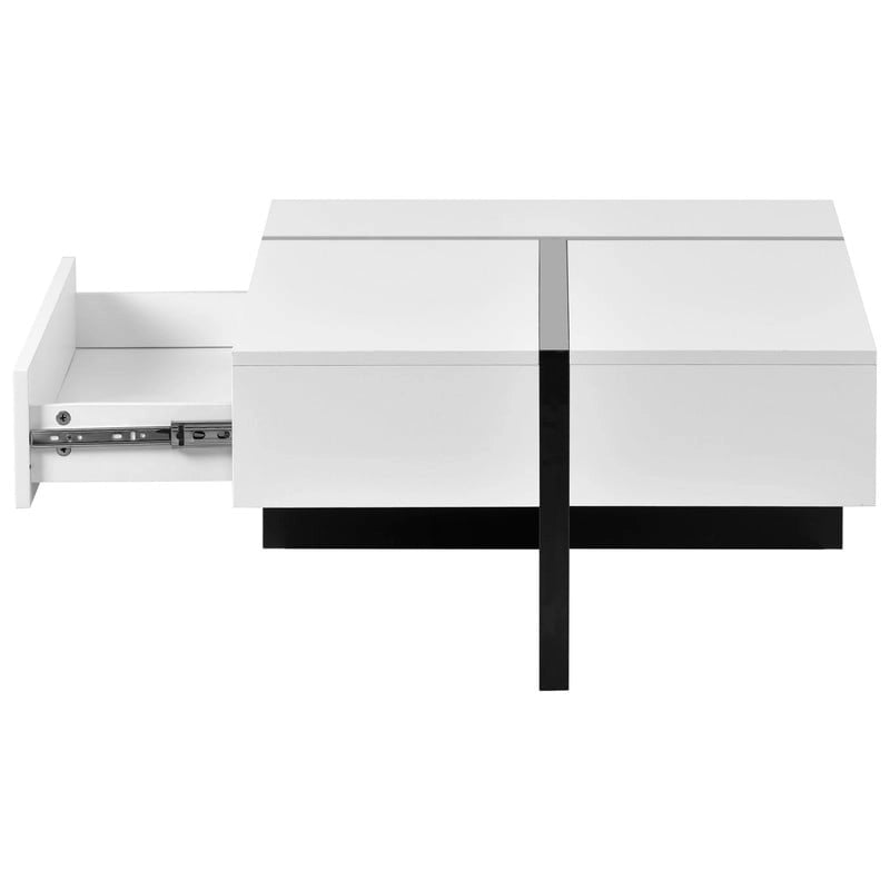 45.2 Modern High Gloss Surface Coffee Table By