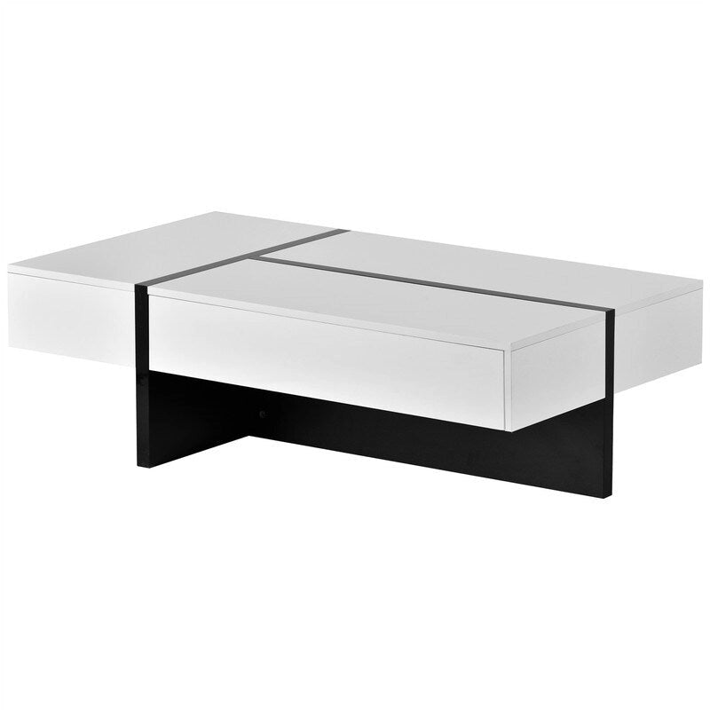 45.2 Modern High Gloss Surface Coffee Table By