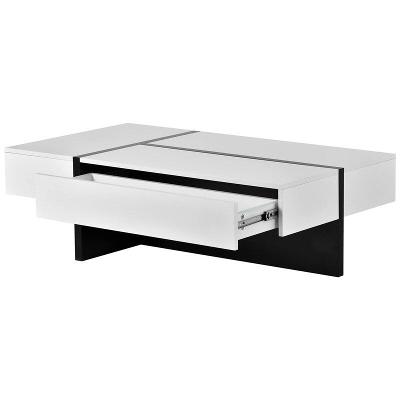 45.2 Modern High Gloss Surface Coffee Table By