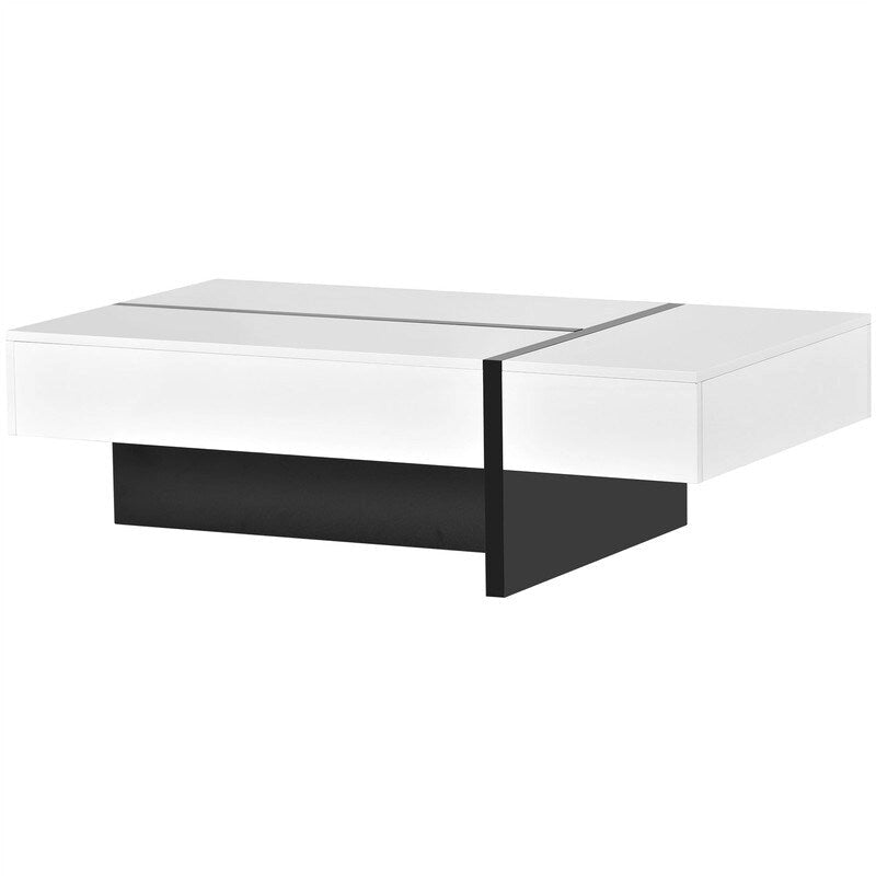 45.2 Modern High Gloss Surface Coffee Table By