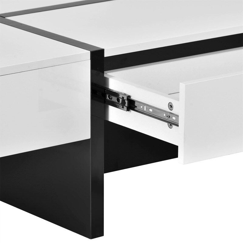 45.2 Modern High Gloss Surface Coffee Table By