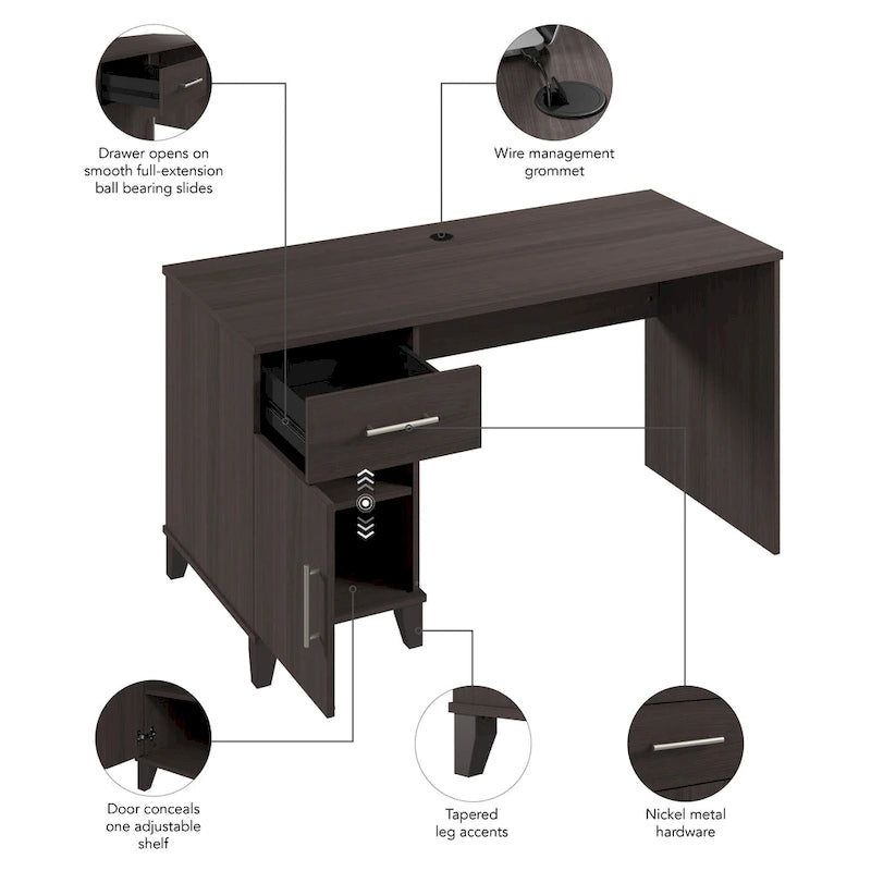 Somerset 54W Office Desk with Drawers by