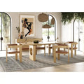 Oshana Modern White Oak Dining Table
