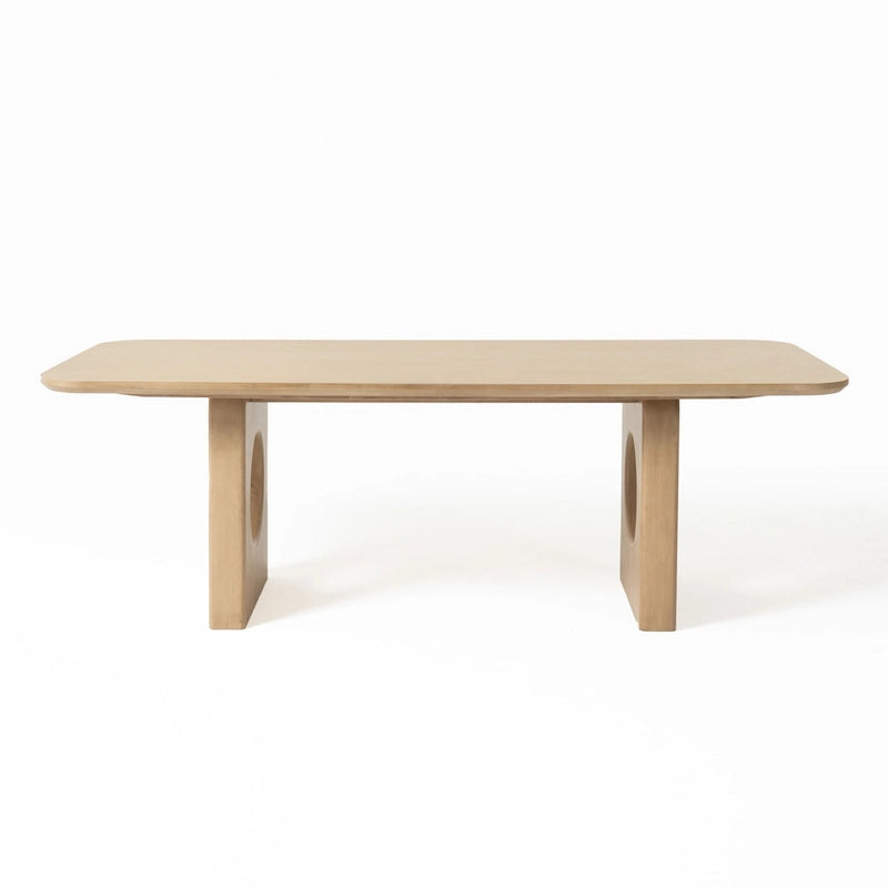Oshana Modern White Oak Dining Table