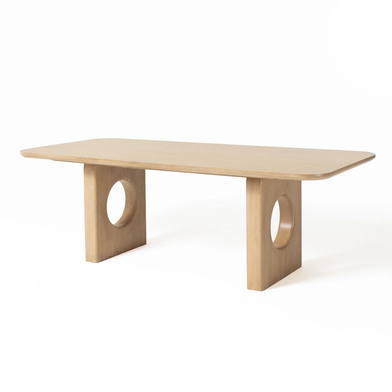 Oshana Modern White Oak Dining Table