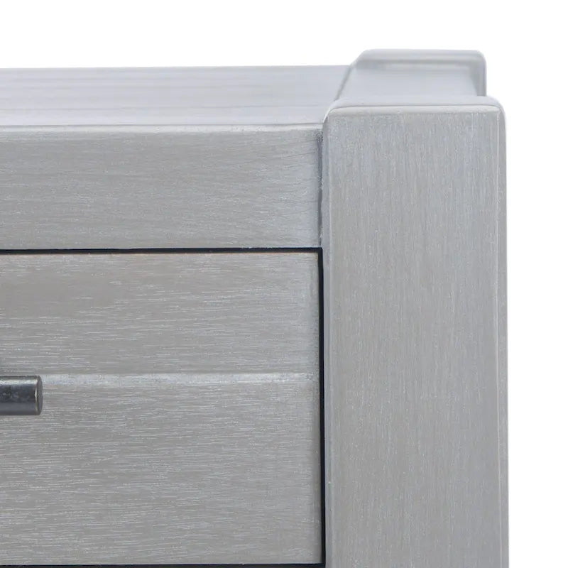 Philomene Distressed White 3-Drawer Console Table - 23.5 W x 13 L x 29.5 H - 24Wx13Dx30H