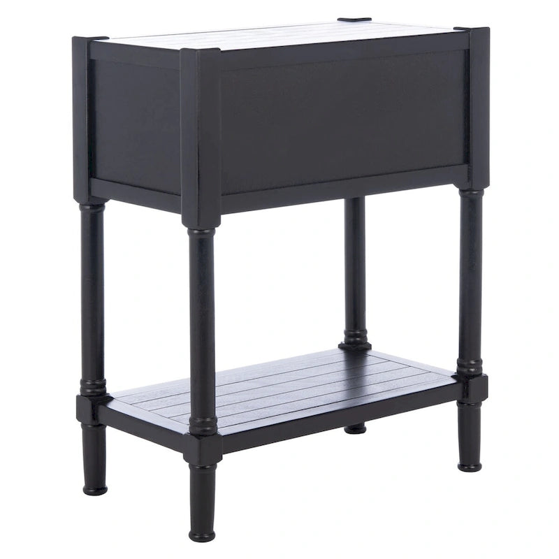 Philomene Distressed White 3-Drawer Console Table - 23.5 W x 13 L x 29.5 H - 24Wx13Dx30H