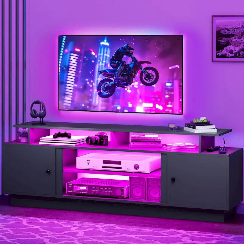  Modern TV Stand for TVs Up to 75 - 15.7D x 70W x 25.1H