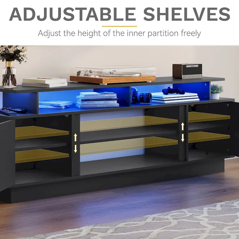 Modern TV Stand for TVs Up to 75 - 15.7D x 70W x 25.1H