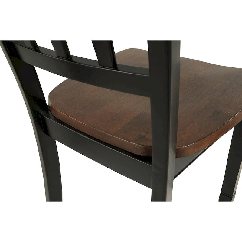 Sigure Design by  Owingsville Black/Brown 5-Piece Dining Package